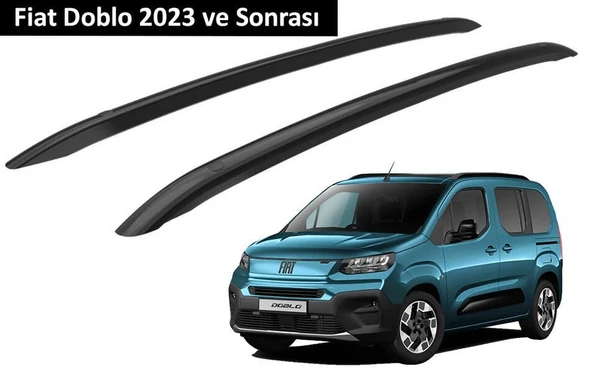 Fiat Doblo 2023 ve Sonrası Orjinal Tip OEM Tavan Çıtası (Siyah Renk) ürün görseli