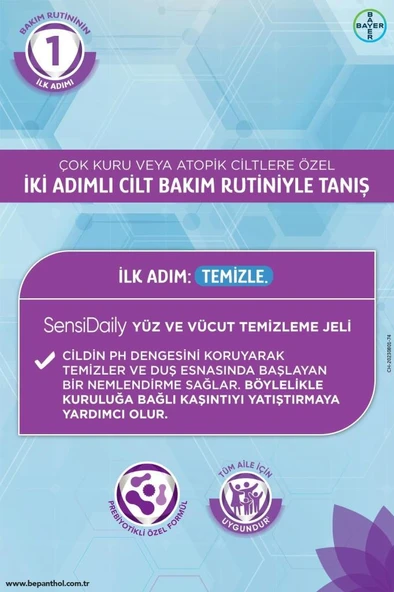 Bepanthol SensiDaily Yüz ve Vücut Temizleme Jeli 200ml - 2