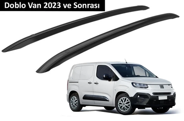 Fiat Doblo Van 2023 ve Sonrası Orjinal Tip OEM Tavan Çıtası (Siyah Renk) ürün görseli