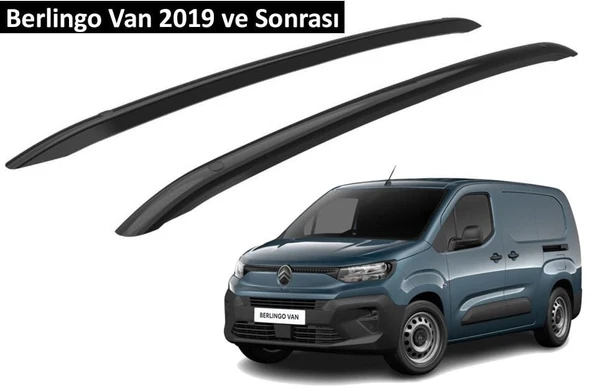 Citroen Berlingo Van 2019 ve Sonrası Orjinal Tip OEM Tavan Çıtası (Siyah Renk) ürün görseli