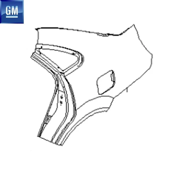  96404750-SAĞ ARKA ÇAMURLUK LACETTİ-GM / PSA