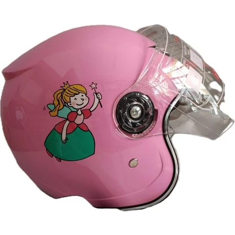 PEMBE ÇOCUK KASKI DESENLİ L