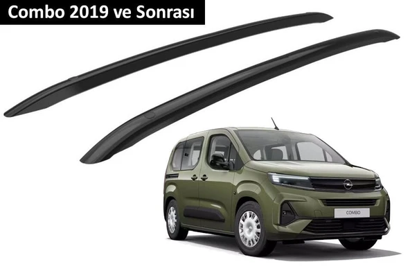 Opel Combo 2019 ve Sonrası Orjinal Tip OEM Tavan Çıtası (Siyah Renk) ürün görseli