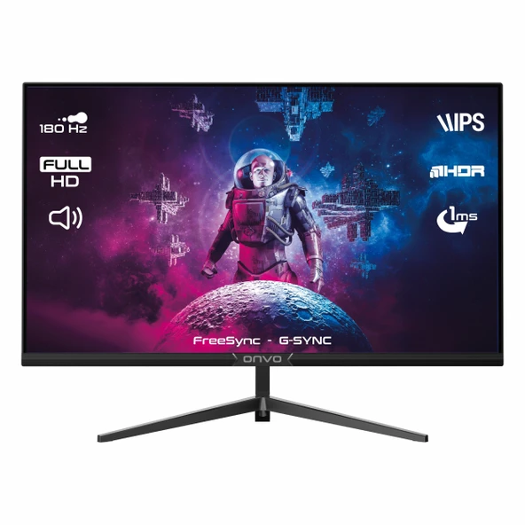 Onvo OV27MNT202G 27" 180Hz 1Ms HDMI HDR FullHD G-Sync FreeSync IPS Monitör