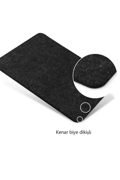 RevuBaby Mause Pedi Kaymaz Keçe Tabanlı Dikişli Kenarlara Sahip Mouse Pedi 24x20 cm - 6