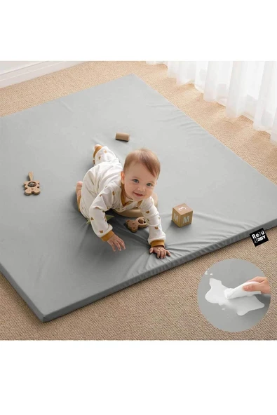 RevuBaby Bebek Ve Çocuk Oyun Alanı Oyun Parkı 125x125 Oyun Matı Oyun Halısı Sıvı Geçirmez 4CM Kalınlık - 2