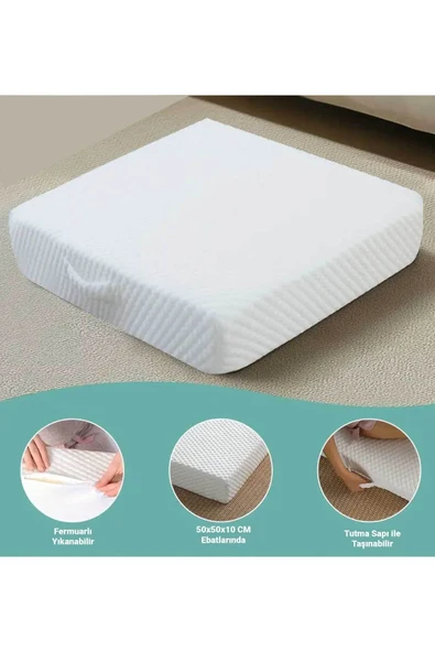 RevuBaby Taşınabilir Meditasyon Minderi Yoga Minderi 10 CM Kalınlıkta - 3