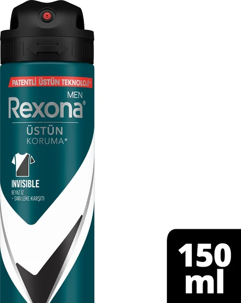 Rexona Men Invisible Black & White 72 Saat Erkek Sprey Deodorant 3 x 150 ML