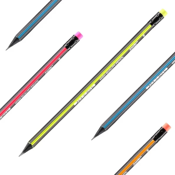 Junior Negro HB Üçgen Silgili Kurşun Kalem 72 Adet (130110) - 2