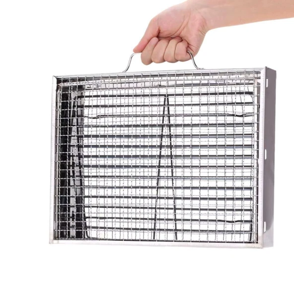 Portatif Katlanabilir Mangal - Madfox Roadtrip BBQ - Silver - 547306 - 6