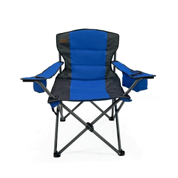 Katlanır Kamp Piknik Sandalyesi - Madfox Echo - Bardaklıklı - Mavi - 547287 - Taşıma Çantalı - Resim 3
