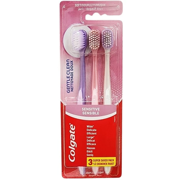 Colgate Gentle Clean 2+1 Diş Fırçası Hassas Yumuşak