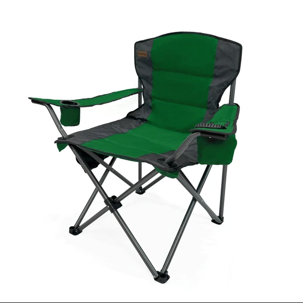 Katlanır Kamp Piknik Sandalyesi - Madfox Echo - Bardaklıklı - Yeşil - 547288 - Taşıma Çantalı - Resim 2