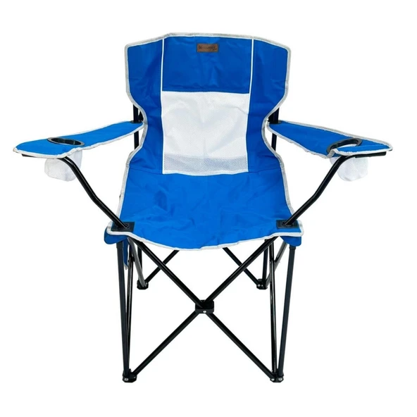 Katlanır Kamp Piknik Sandalyesi - Madfox Harbor - Bardaklıklı - Mavi - 547285 - Taşıma Çantalı - Resim 2