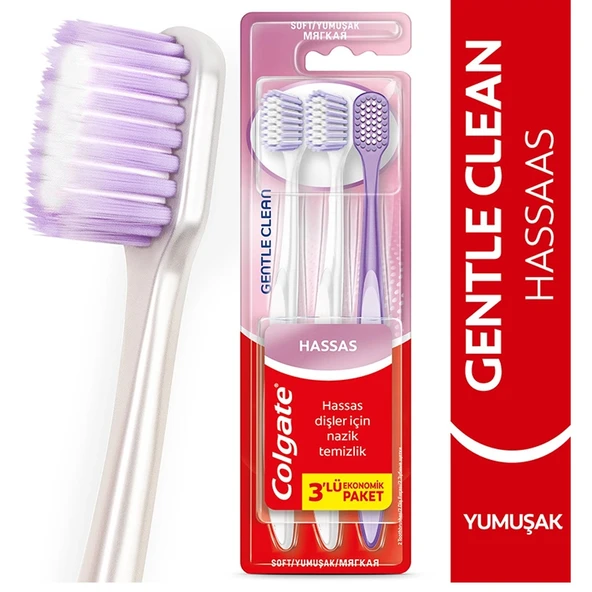 Colgate Gentle Clean 2+1 Diş Fırçası Hassas Yumuşak - 2