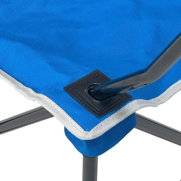 Katlanır Kamp Piknik Sandalyesi - Madfox Harbor - Bardaklıklı - Mavi - 547285 - Taşıma Çantalı - Resim 8