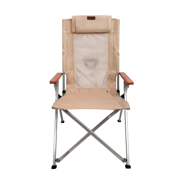 Katlanır Kamp Piknik Sandalyesi - Madfox Haven - 6 Kademeli - Bej - 547282 - Taşıma Çantalı - Resim 3