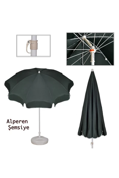 Alperen Şemsiye Bidon hariç fiyattır Plaj Şemsiyesi Bahçe Balkon Teras Şemsiyeleri - 4