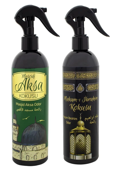 Mescidi Aksa Ve Makamı İbrahim Kokusu Sprey 400 Ml. Siyah - Resim 2