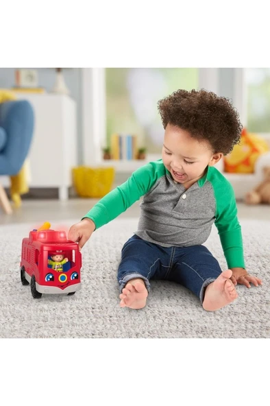 FISHER PRICE Little People Yardımsever Itfaiye Aracı Hdj24 - 3
