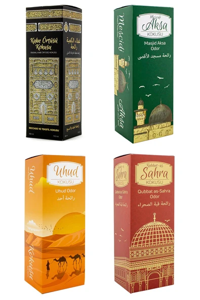 Kabe Örtüsü Kokusu Mescidi Aksa Kokusu Uhud Kokusu ve Kubbetül Sahra kokusu Sprey 400 Ml. ürün görseli 1