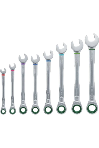 Bosch Home and Garden Cıcırlı Kombine Anahtar Seti 8 Parça - 1600A027PS - 3