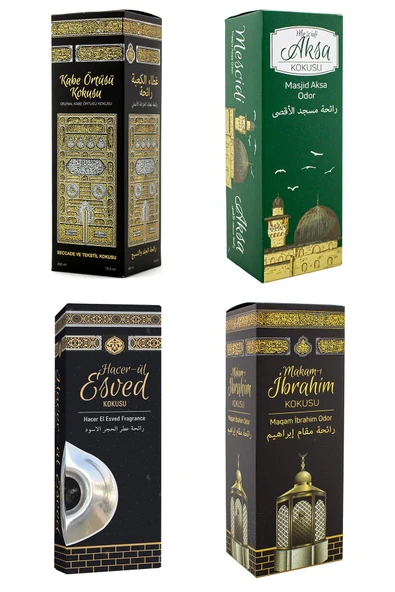Kabe Örtüsü Kokusu Mescidi Aksa Kokusu Hacerül Esved Kokusu Ve Makamı İbrahim kokusu Sprey 400 Ml.