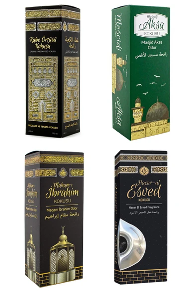 Kabe Örtüsü Kokusu Mescidi Aksa Kokusu Makamı İbrahim Kokusu ve Hacerül Esved kokusu Sprey 400 Ml. ürün görseli 1