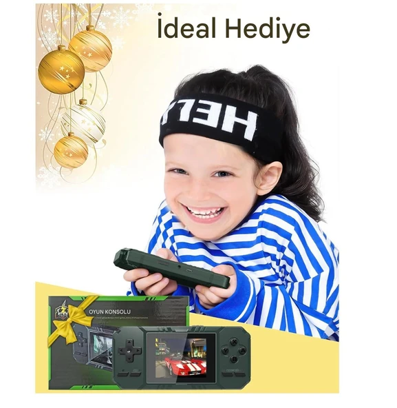 S8 Game CONSOLE-520 Oyunlu 3.0 inç Ekranlı Taşınabilir Mini Atari Gamebox - 5