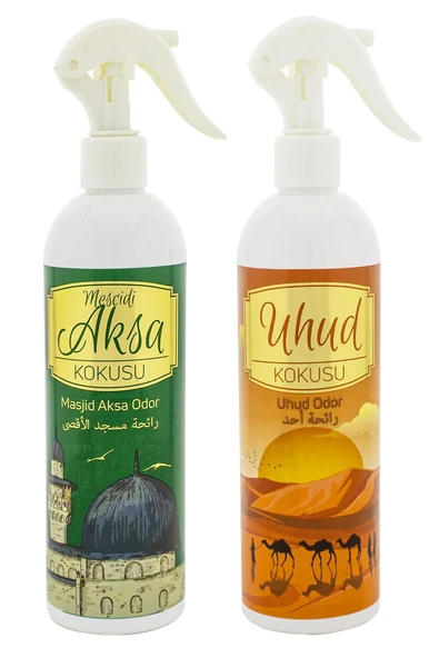Mescidi Aksa Ve Uhud Kokusu Sprey 400 Ml. Beyaz - Resim 2