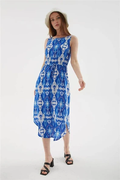 FASHION FRIENDS KADIN DESENLİ ELBİSE 25Y0154K1 - 4