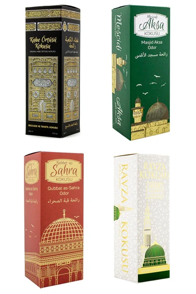 Kabe Örtüsü Kokusu Mescidi Aksa Kokusu Kubbetül Sahra kokusu Ve Medine Ravza Kokusu Sprey 400 Ml. ürün görseli 1
