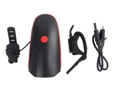 Xbyc 6163 Usb Şarjlı 250 Lümen 140 Db Yüksek Sesli Bisiklet Ön Farı Ve Korna Turuncu - 2