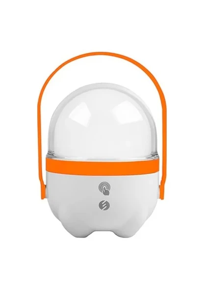S-link SL-3658 Turuncu Dokunmatik Açma Kapama Ledli 2400mAh Şarjlı Ledli Işıldak