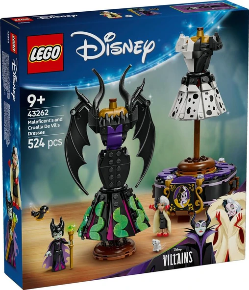 LEGO Disney 43262 Maleficent's and Cruella De Vil's Dresses
