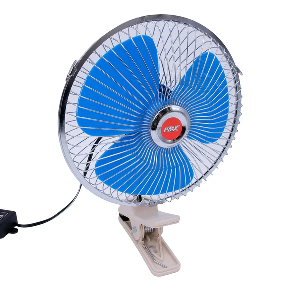 Araç Içi Vantilatör Oto Pervane 10" 24 Volt Uyumlu Mandallı Çakmaklık Girişli