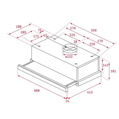TEKA 6210 WH BEYAZ SÜRGÜLÜ ASPİRATÖR - 2