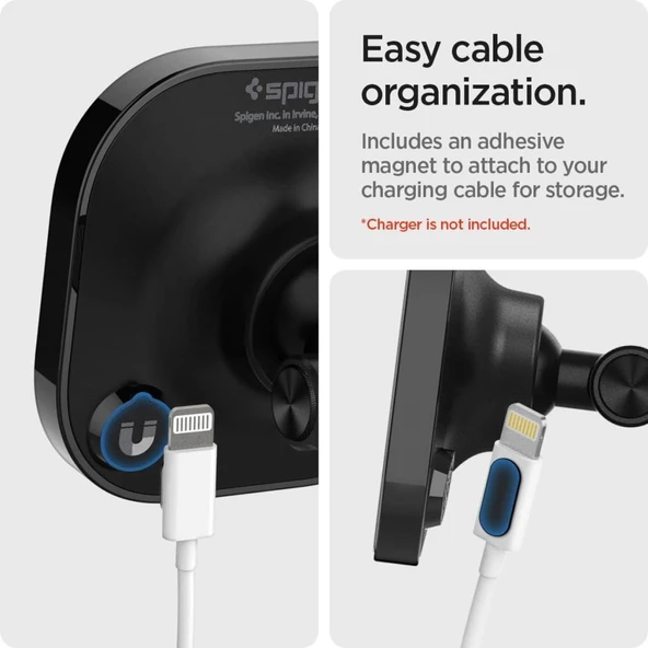 Spigen MagFit Dashboard Araç içi Telefon Tutucu iPhone için MagSafe özellikli OneTap 3 ITS35-3 - ACP04630 - 4
