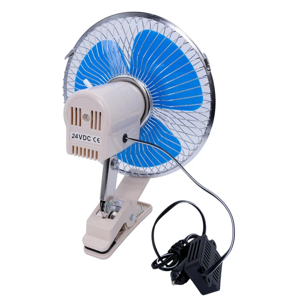 Araç Içi Vantilatör Oto Pervane 10" 24 Volt Uyumlu Mandallı Çakmaklık Girişli - 2