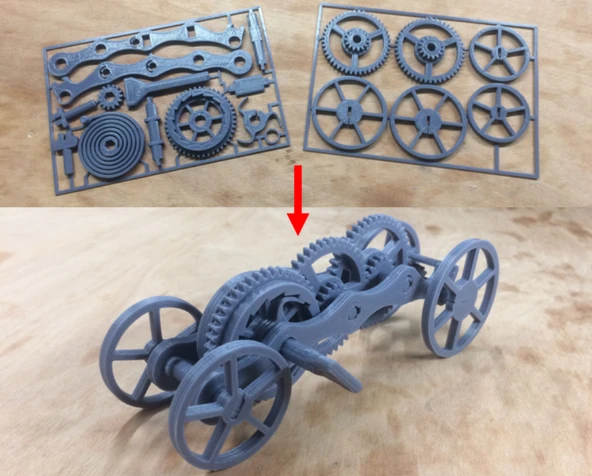 3d Kurmalı Araba Plastik Puzzle Yapboz Montessori