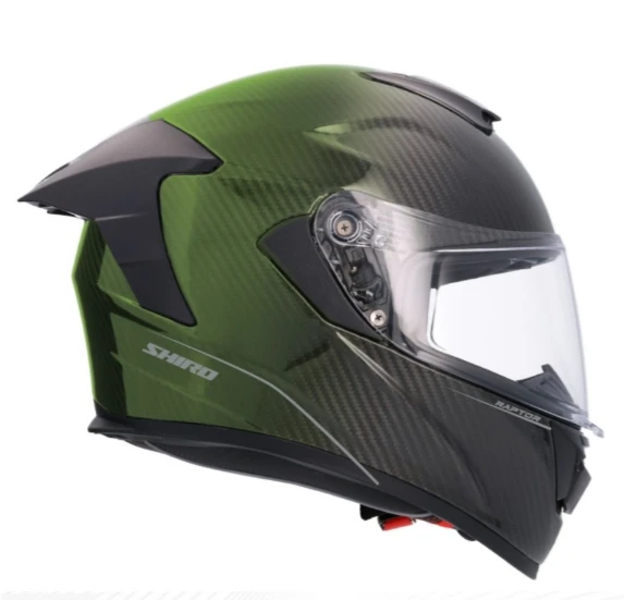 SHIRO 2006 S04 KASK FC CARBON SV XL 6162 YEŞİL GÜNEŞ GÖZLÜĞÜ VİZÖRLÜ