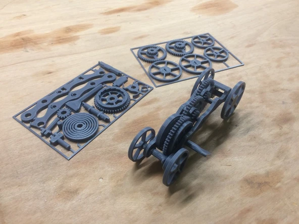 3d Kurmalı Araba Plastik Puzzle Yapboz Montessori - 2