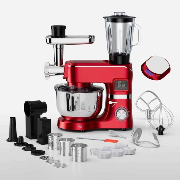 Trumio SM1503BMLF 6.2 L, Çok İşlevli Kıyma Çekme Hamur Mayalama Blender Makinesi - Resim 2