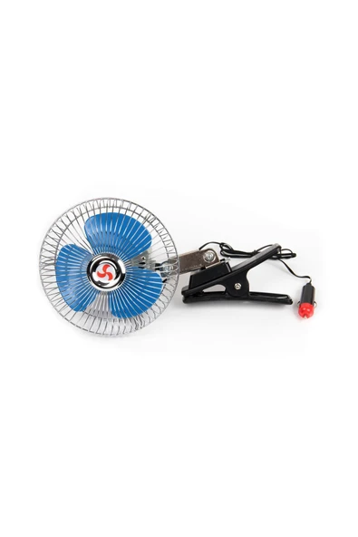 Araç Içi Vantilatör Oto Pervane 10" 24 Volt Uyumlu Mandallı Çakmaklık Girişli - 2