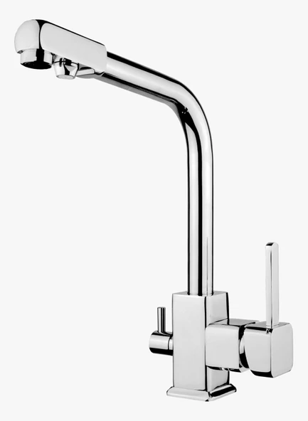 ulu-el Arıtma Çıkışlı Evye Mutfak Bataryası Musluğu Çeşmesi ürün görseli