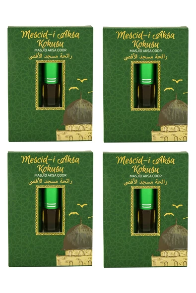 Mescidi Aksa Kokusu Alkolsüz Esans 3ml 4 Adet