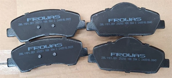 FREN BALATASI ON (133 MM) CITROEN C-ELYSEE C4 CACTUS PEUGEOT P308 P301 13-