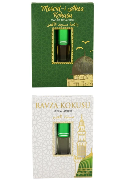 Mescidi Aksa Kokusu Ve Medine Ravza Kokusu Alkolsüz Esans 3ml