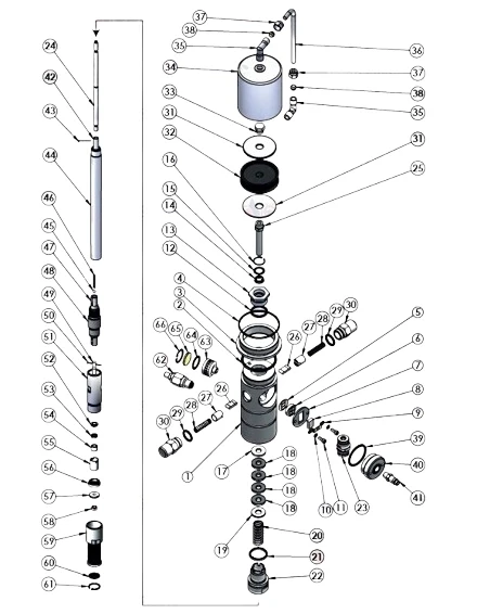 Havalı Gres Pompası Piston Lastiği Baskı Pulu A Tipi 70.1 - Resim 3