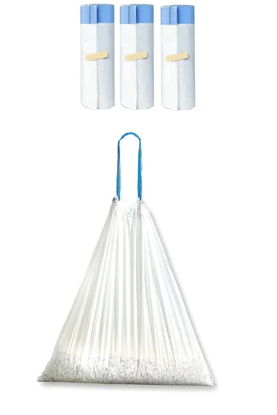 Yasomi SmartCat Cleaner Kedi Tuvaleti Uyumlu Büzgülü Çöp Poşeti 3lü Set(3x15 Adet, 50mm x 46mm) - 2